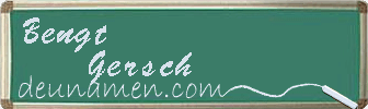 Bengt Gersch Visitenkarte